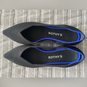 Rothy’s The Point flat in black size 8